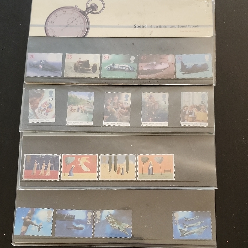 Royal Mail Mint Stamp Collection with Various Designs Unused